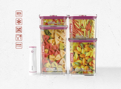FONTAL Electric Vacuum Sealer Machine with 4 Airtight Food Storage